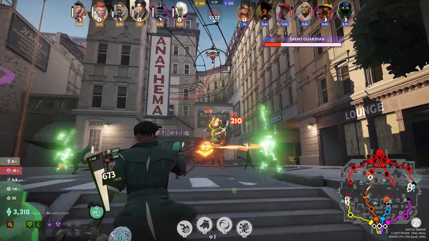 deadlock pocket pushing lane