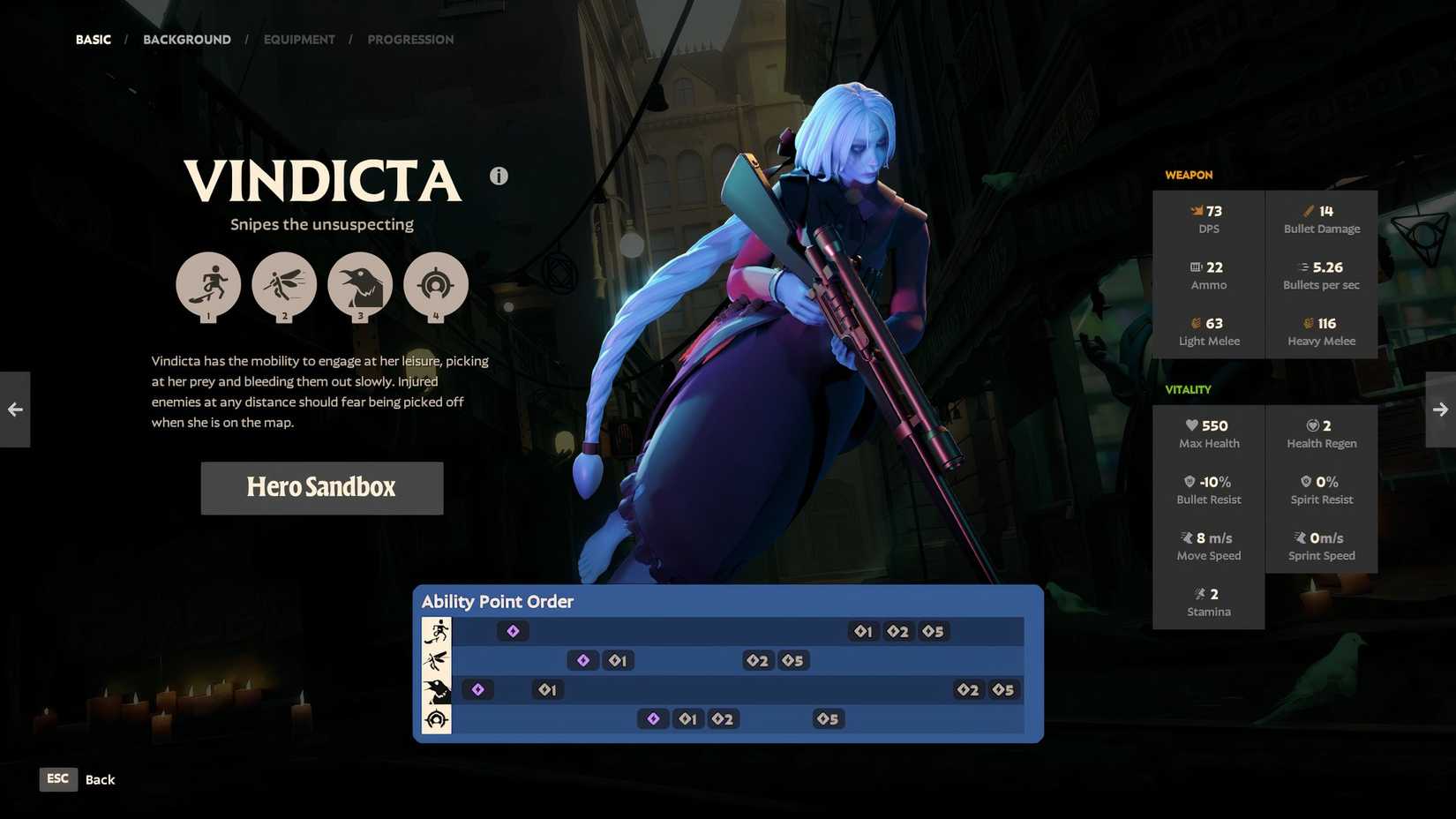 deadlock vindicta ability build