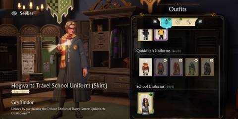 Harry Potter: Quidditch Champions Deluxe Edition School Uniform Outfit