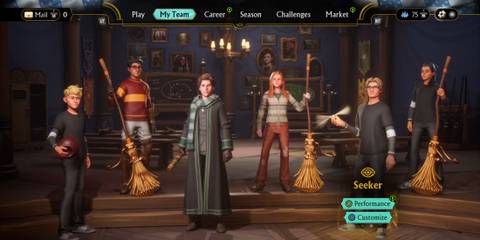 Harry Potter: Quidditch Champions Player Screen