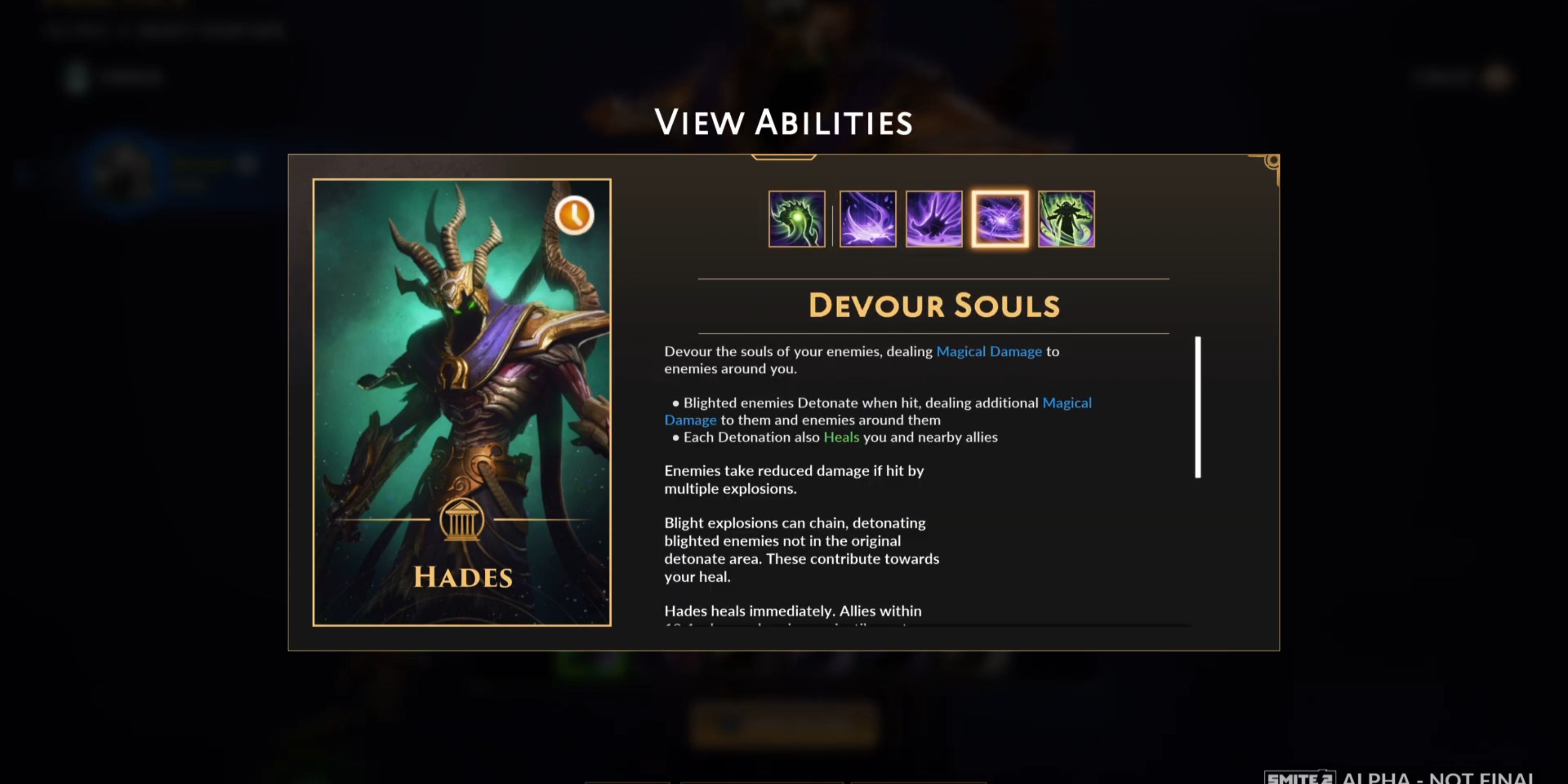 Devour souls Smite 2 Hades