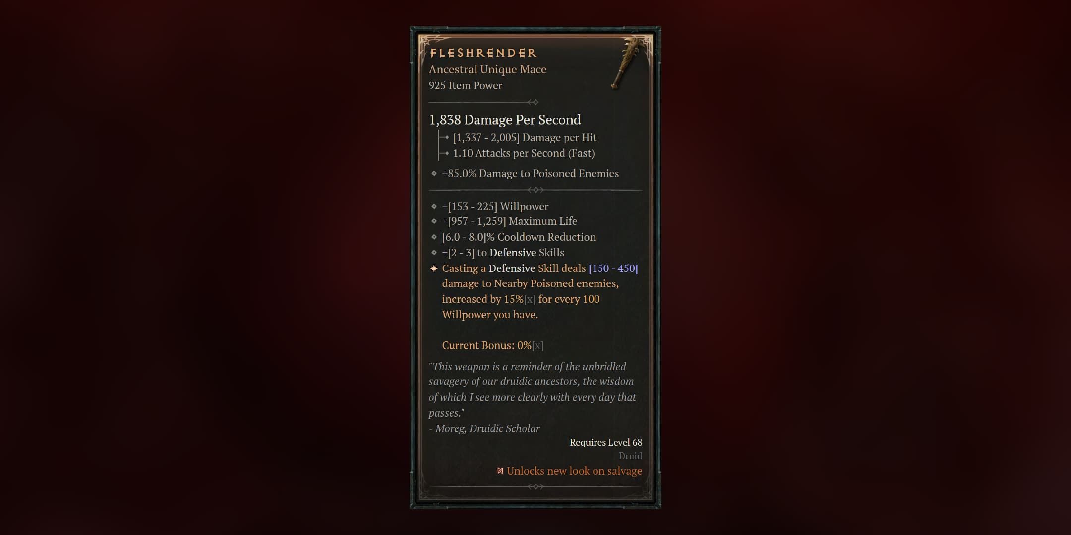 Diablo 4: Cómo conseguir que Fleshrender sea único