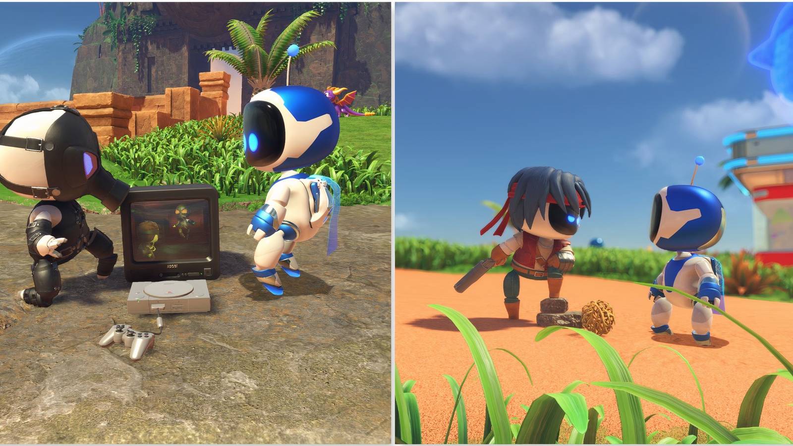 Discovering Metal Gear and Wild Arms bots in Astro Bot