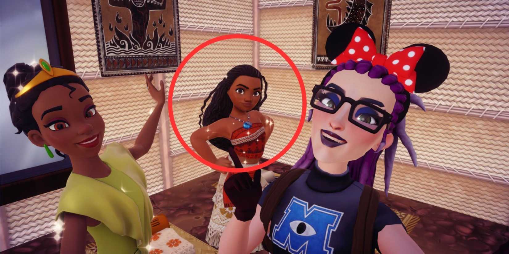 disney dreamlight valley moana as the stargazing wayfinder