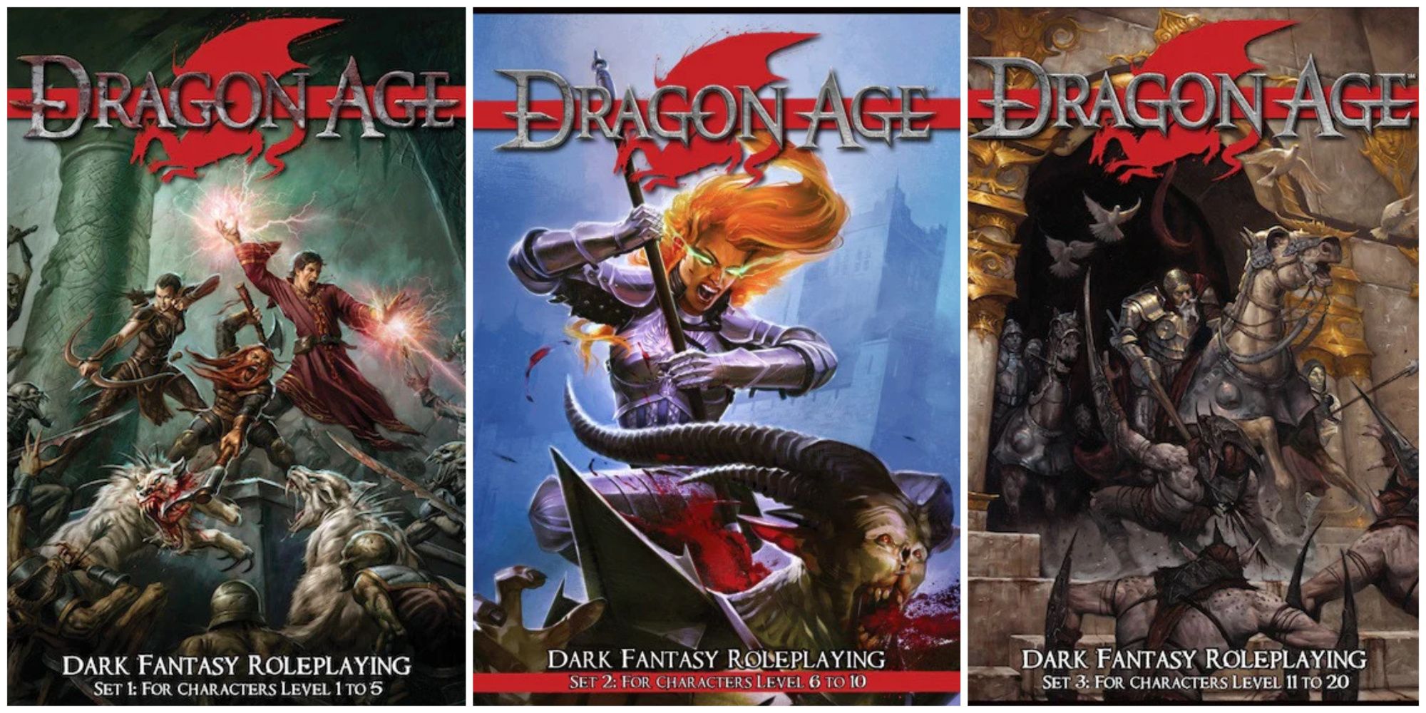 images of Dragon Age tabletop RPG sets