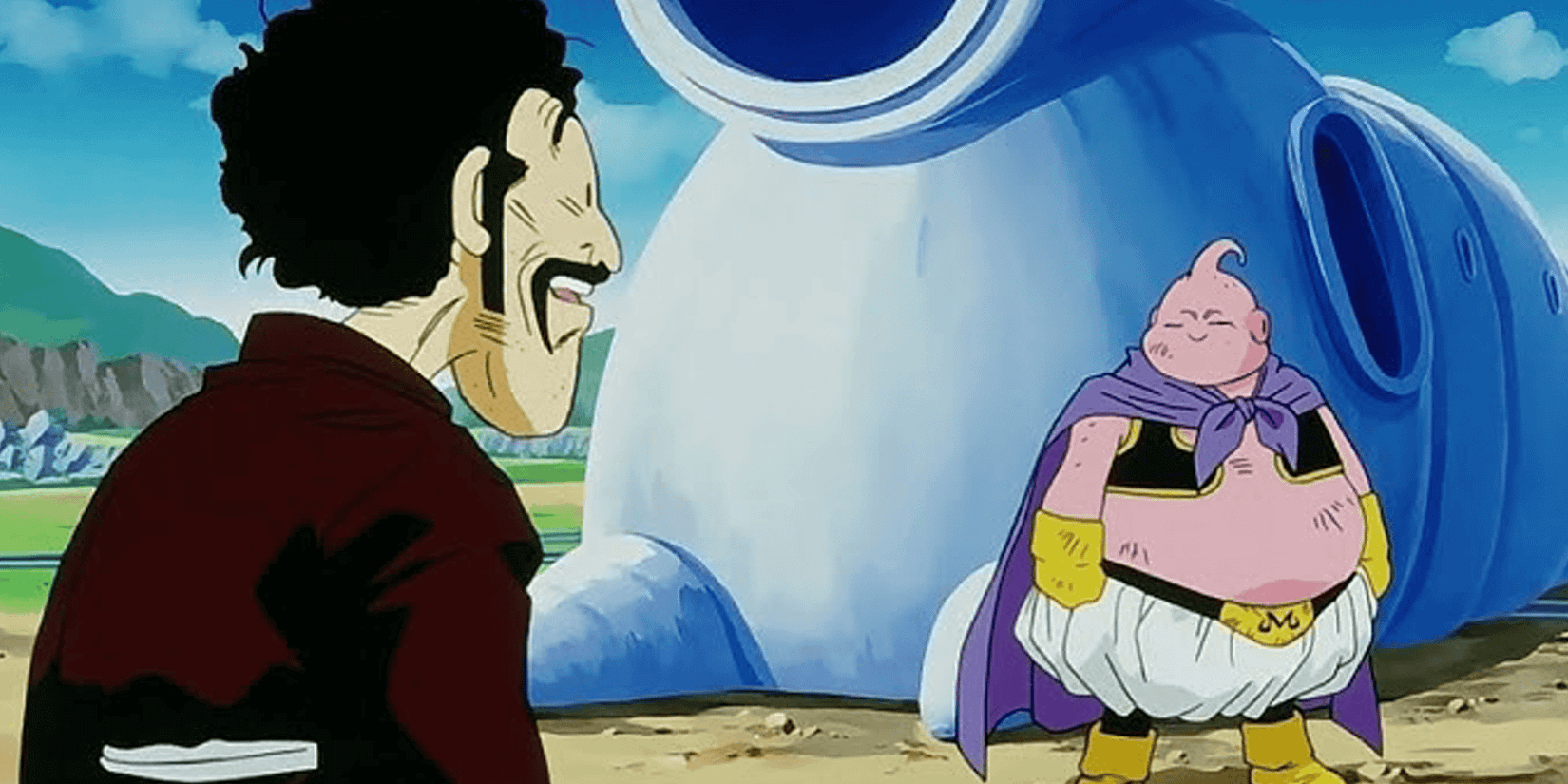 Dragon Ball Satan talking to Buu