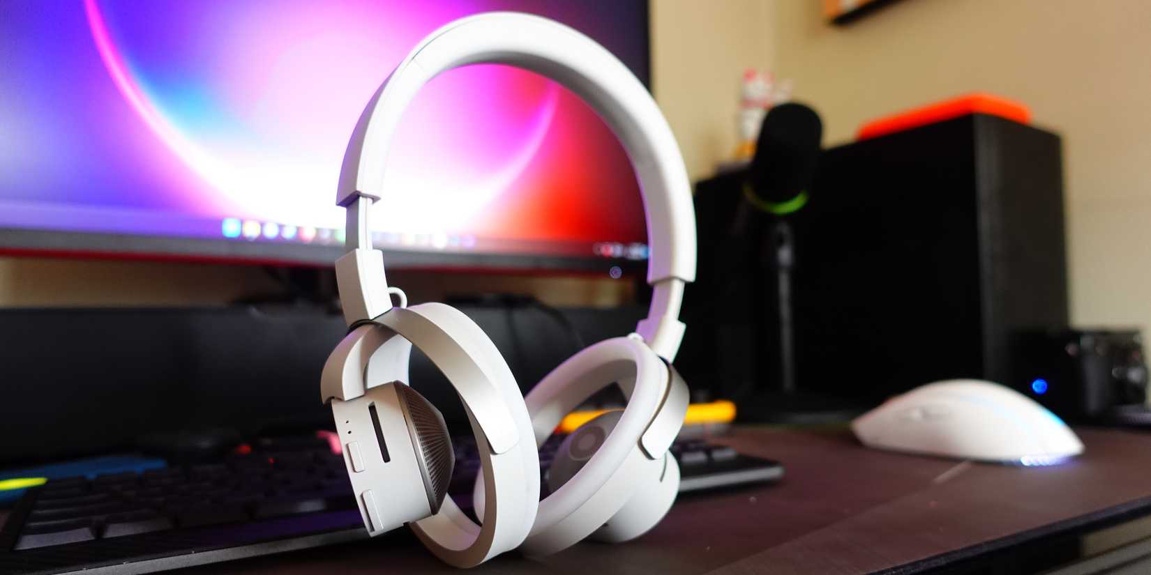 nwm One headphones on a desk
