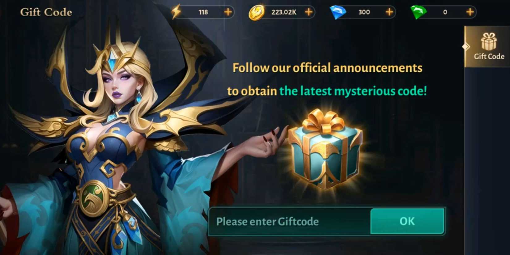 Dungeon Hunter 6 the codes tab