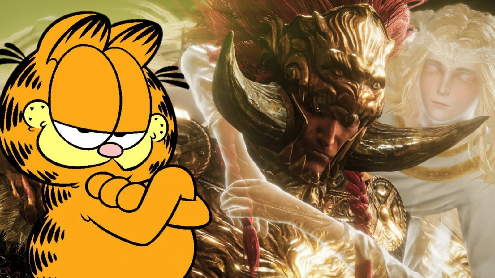 Elden Ring fan art garfield