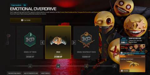 Screenshot showcasing the Bruh Large Decal for the Emotional Overdrive Event in Modern Warfare 3 and Warzone 