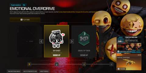 Screenshot showcasing the Shy Ghost Weapon Sticker for the Emotional Overdrive Event in Modern Warfare 3 and Warzone 