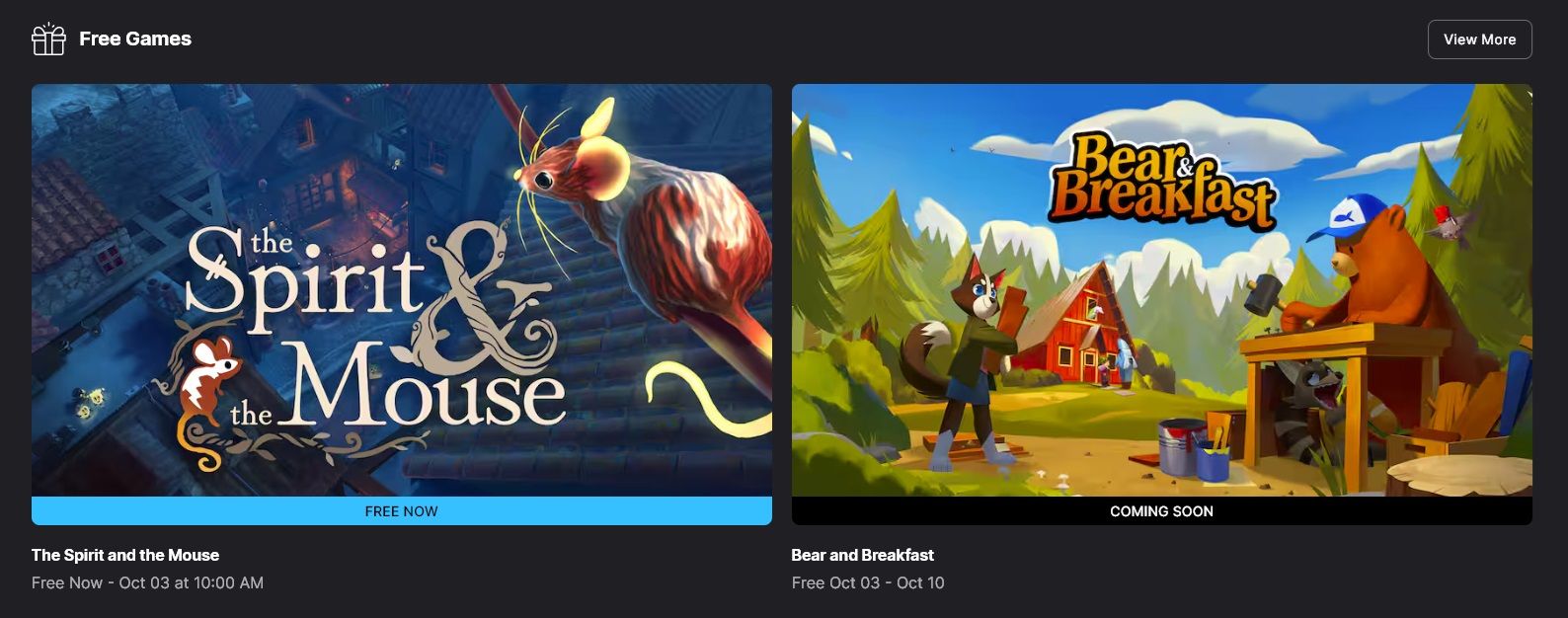 Epic Games Store Reveals Free Game for October 3