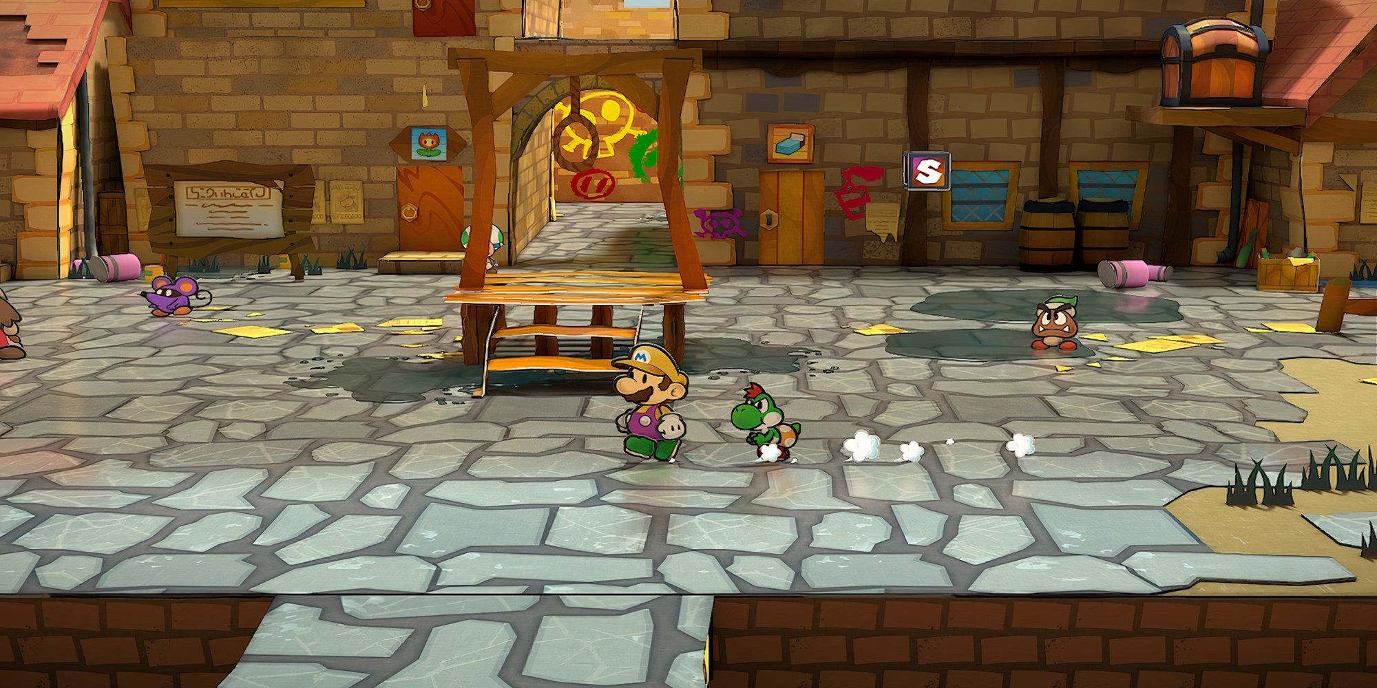 Exploring Rogueport in Paper Mario The Thousand-Year Door