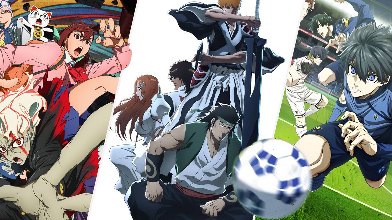 fall 2024 anime season blue lock, bleach, dandadan
