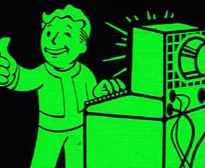Fallout fan draws Vault Boy with a crippled arm on the cast on their broken hand