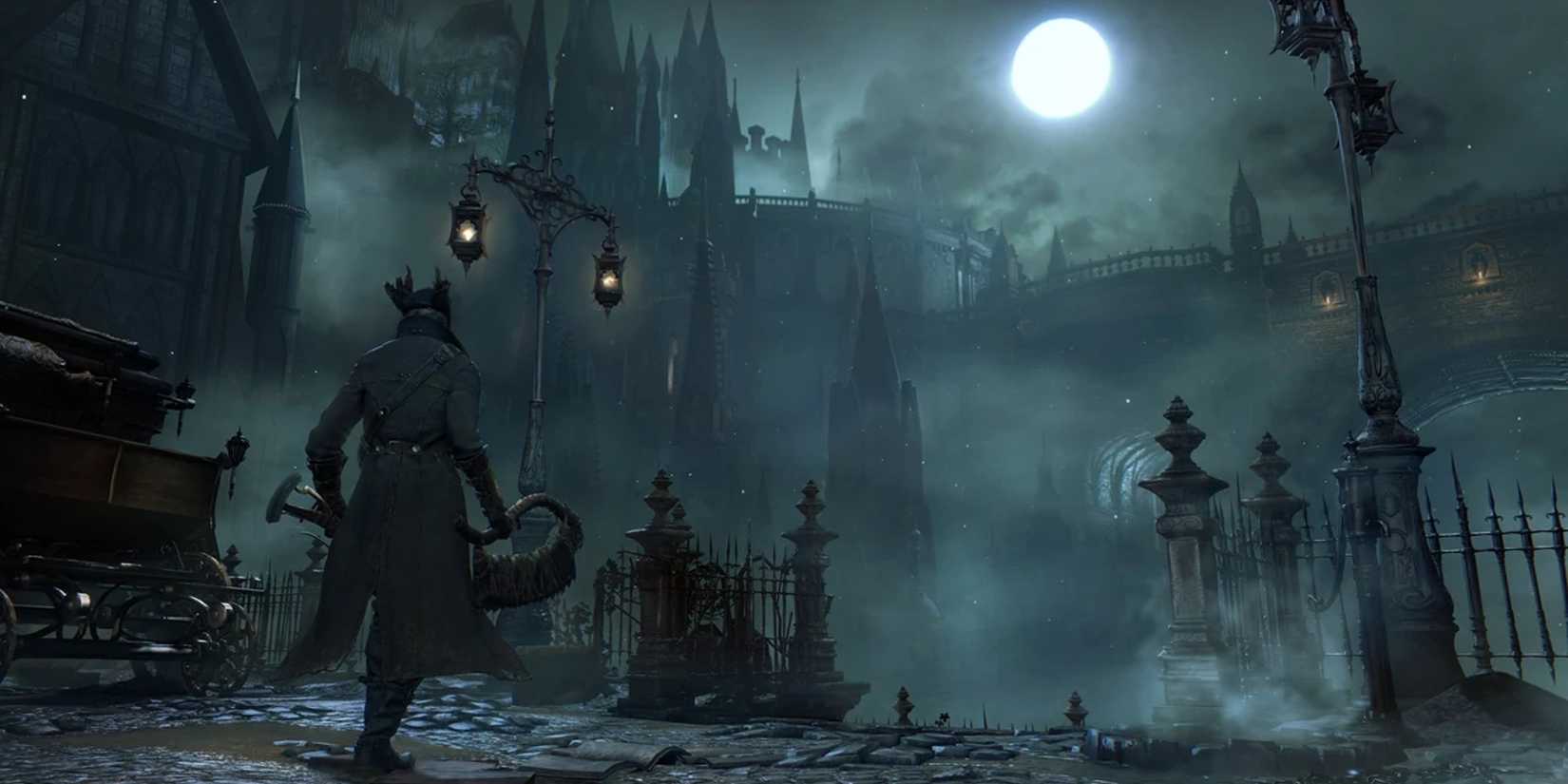 The Hunter roaming Yharnam in Bloodborne