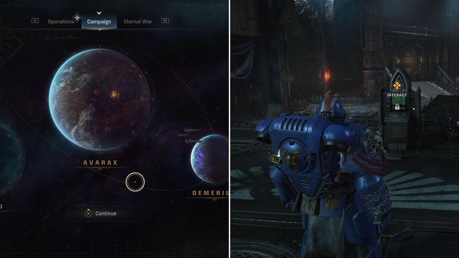 The Campaign Menu & Game Mode Terminal 