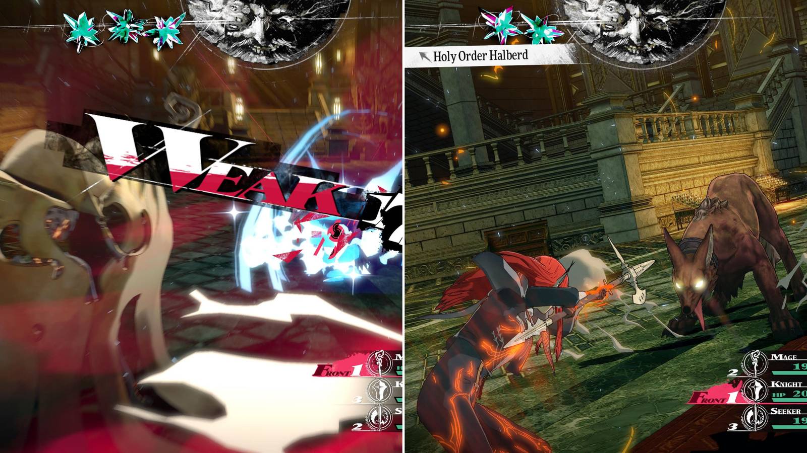 The Mage Casting A Spell & Hulkenberg Using Her Halberd