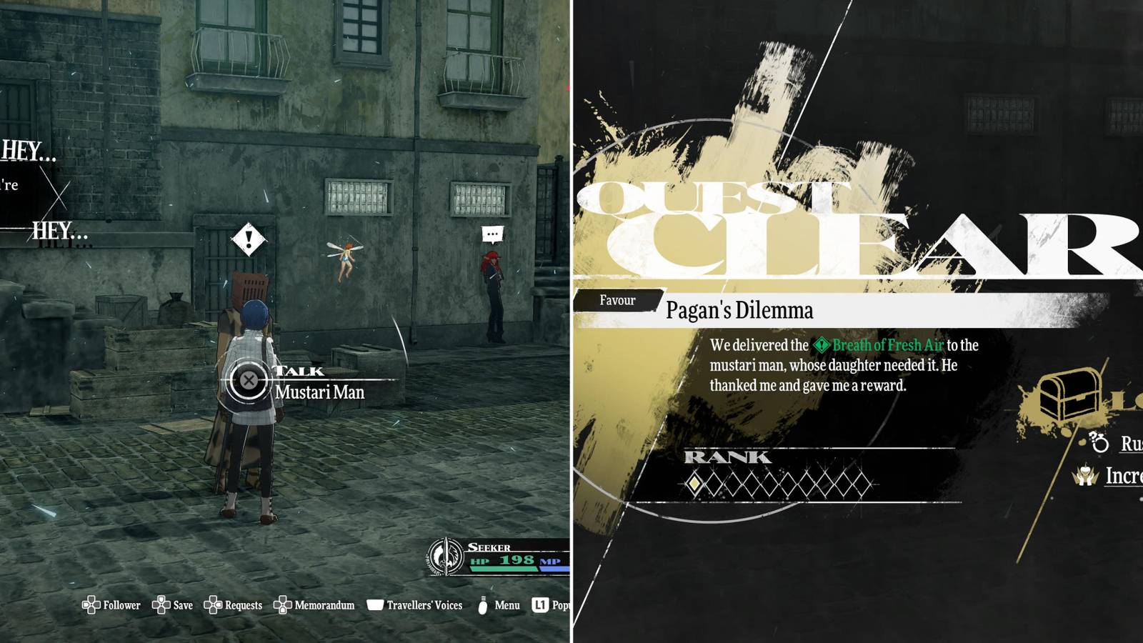 The Player Talking To The Mustari Man