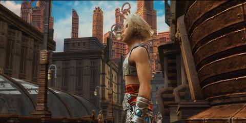 vaan staring out at a cityscape