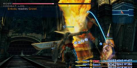 the party fighting gilgamesh in final fantasy 12