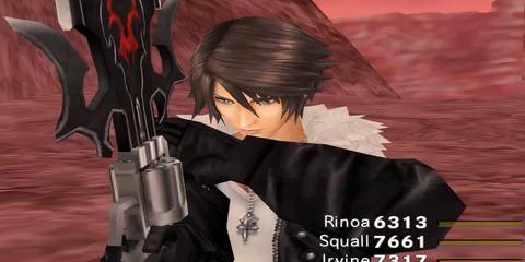 squall preparing to attack an enemy