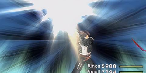 squall using a special attack in final fantasy 8