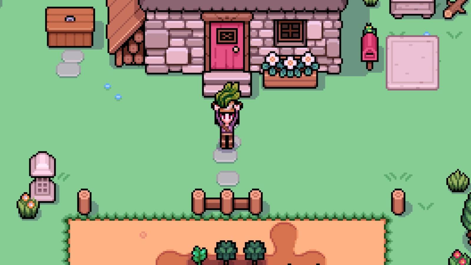 Holding Seaweed in Fields of Mistria 