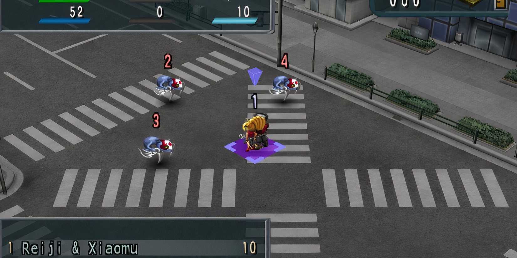 Fighting a battle in Namco X Capcom-1