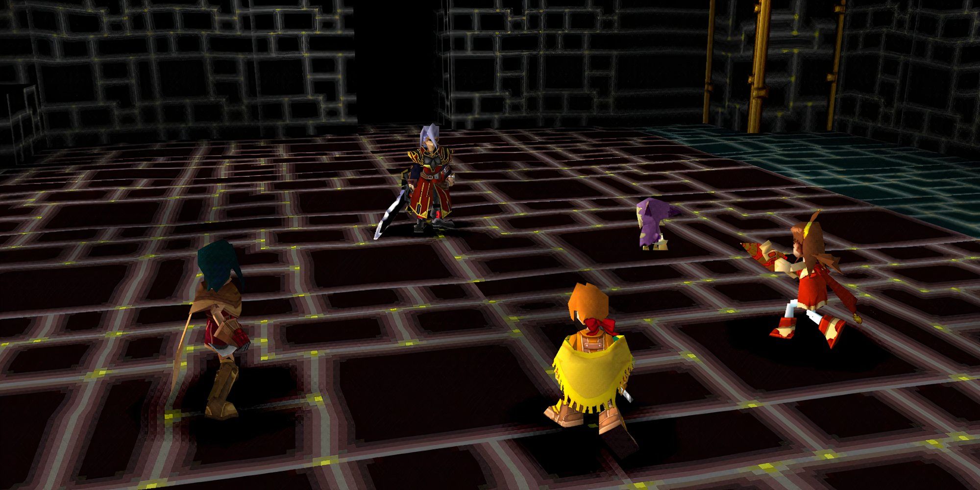 Fighting a battle in Wild Arms 2