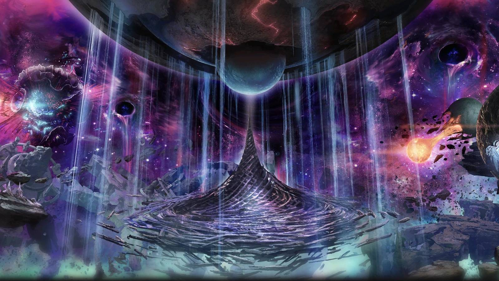 ultima thule concept art loading screen from ffxiv endwalker