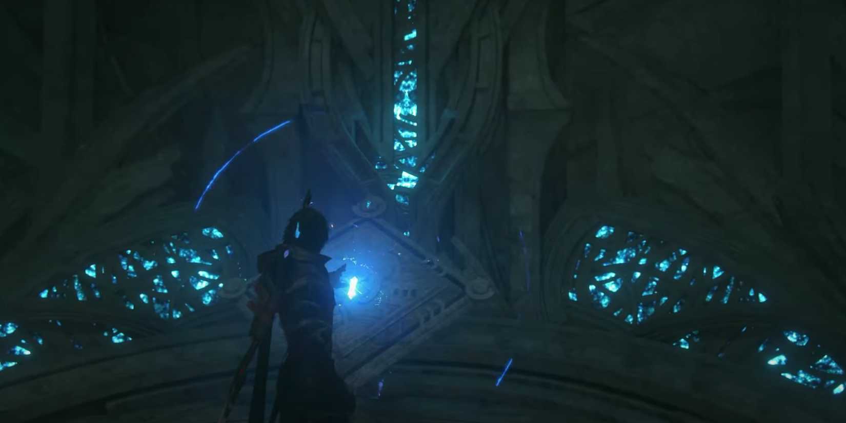 Final Fantasy 16 room with the glowing device