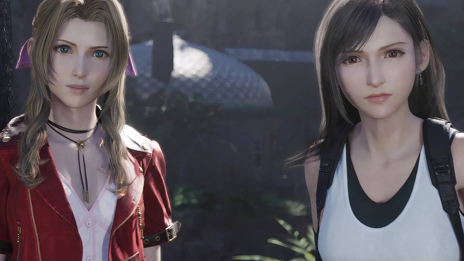 aerith and tifa staring at the camera