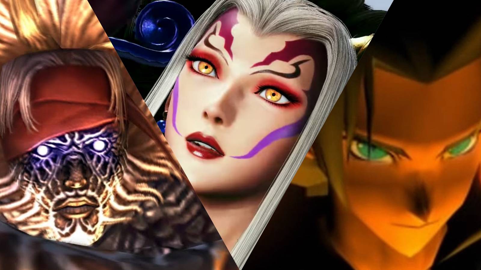 Final Fantasy Bosses L to R: Braska's Final Aeon, Ultimecia, Sephiroth