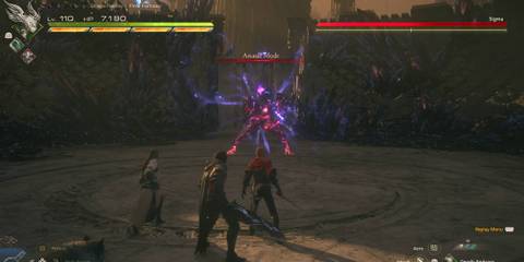 Clive faces Sigma in Final Fantasy 16