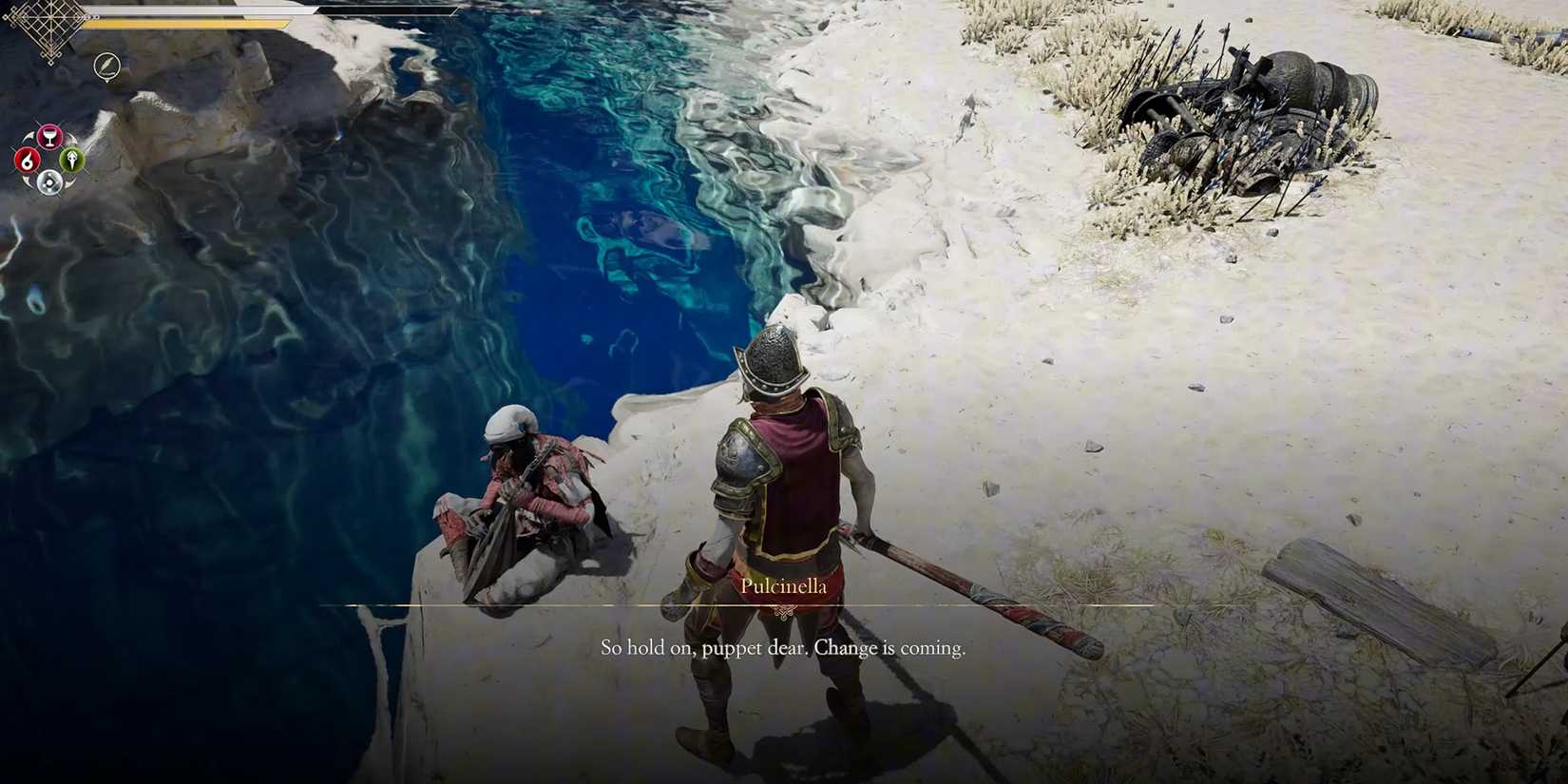 finish the crabbert quest in enotria the last song