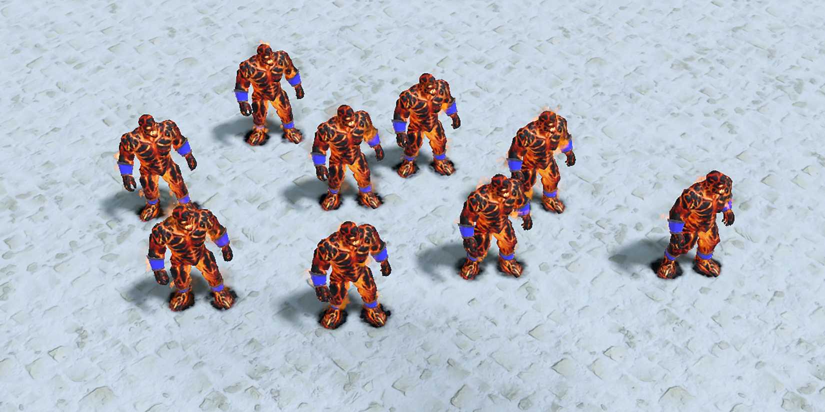Fire Giant Units In Age Of Mythology Retold