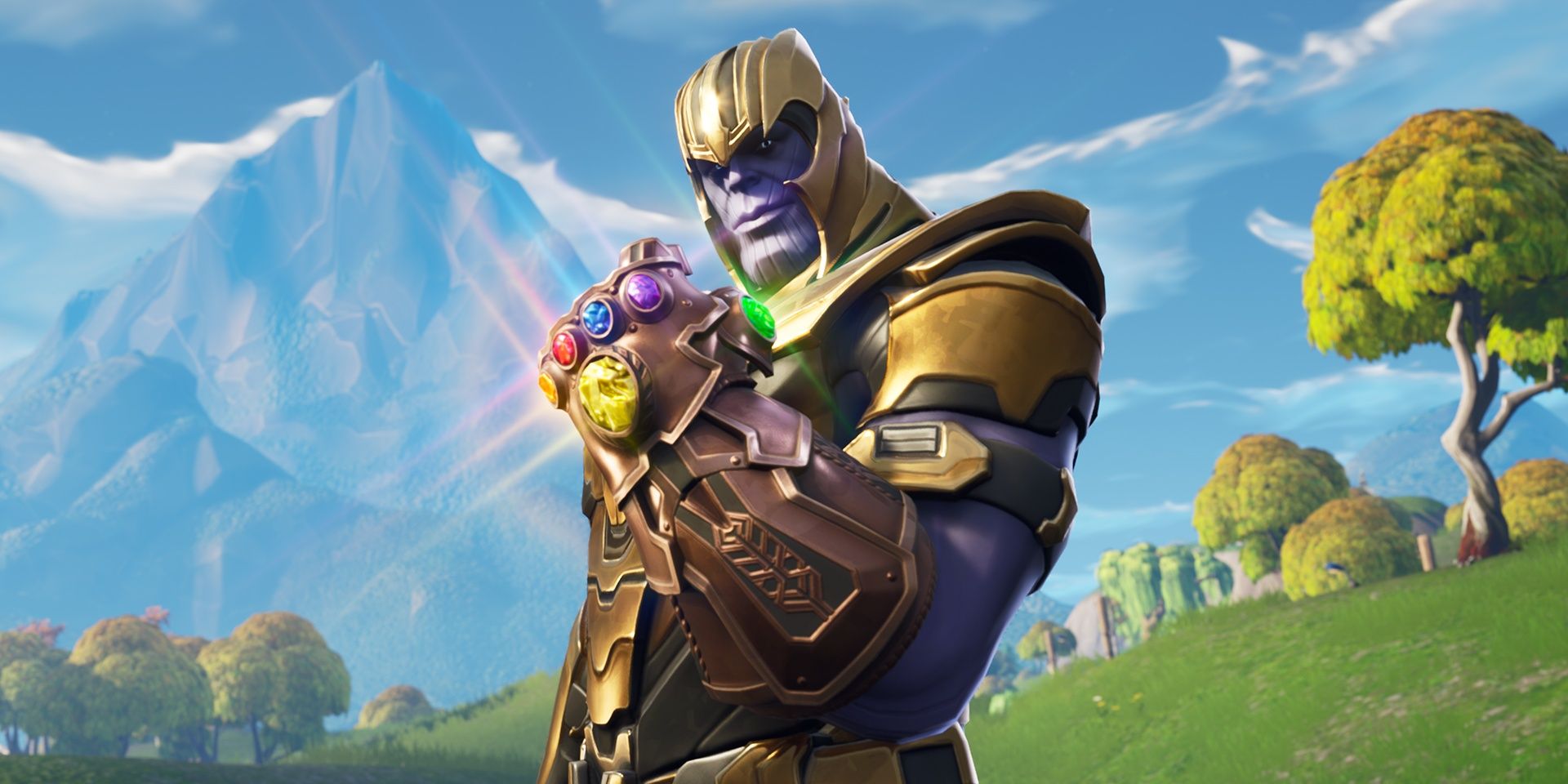 fortnite thanos with the infinity gauntlet