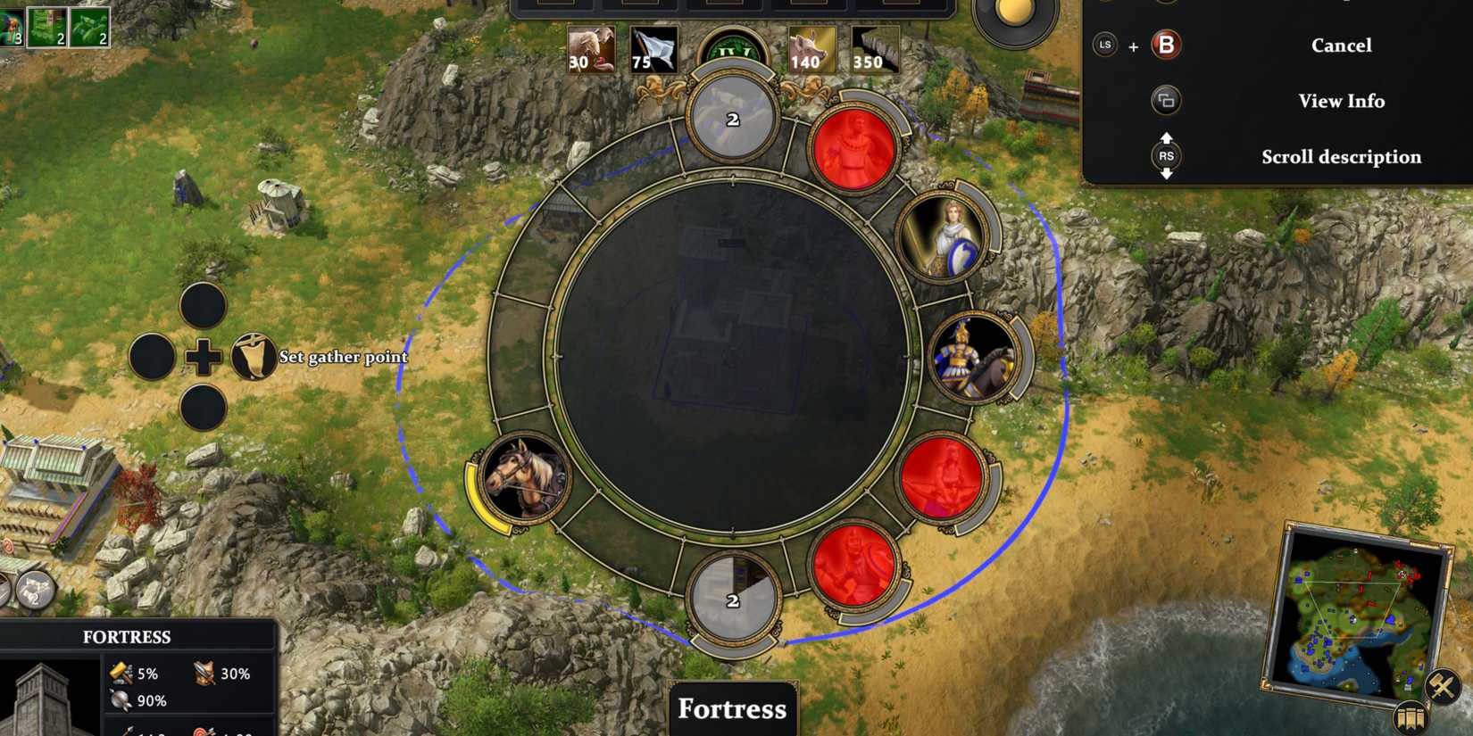 fortress builds age of mythology retold