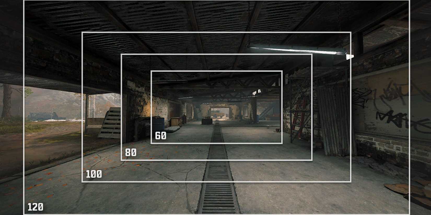 Screenshot showcasing the FOV settings in Warzone 