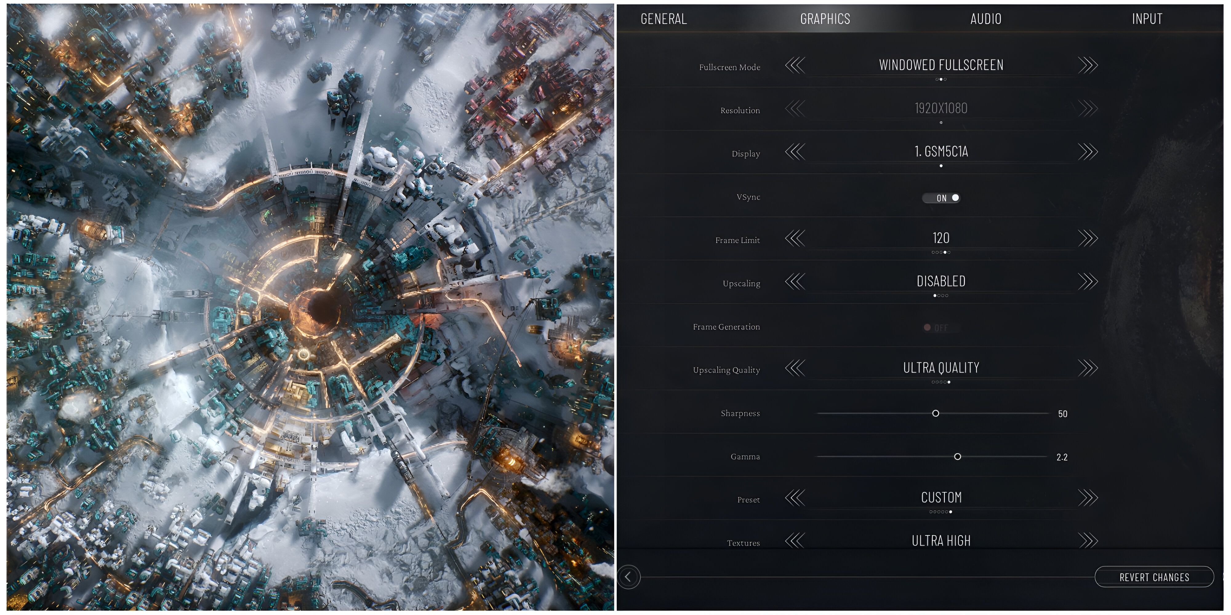 Оптимизированные настройки графики ПК для Frostpunk 2