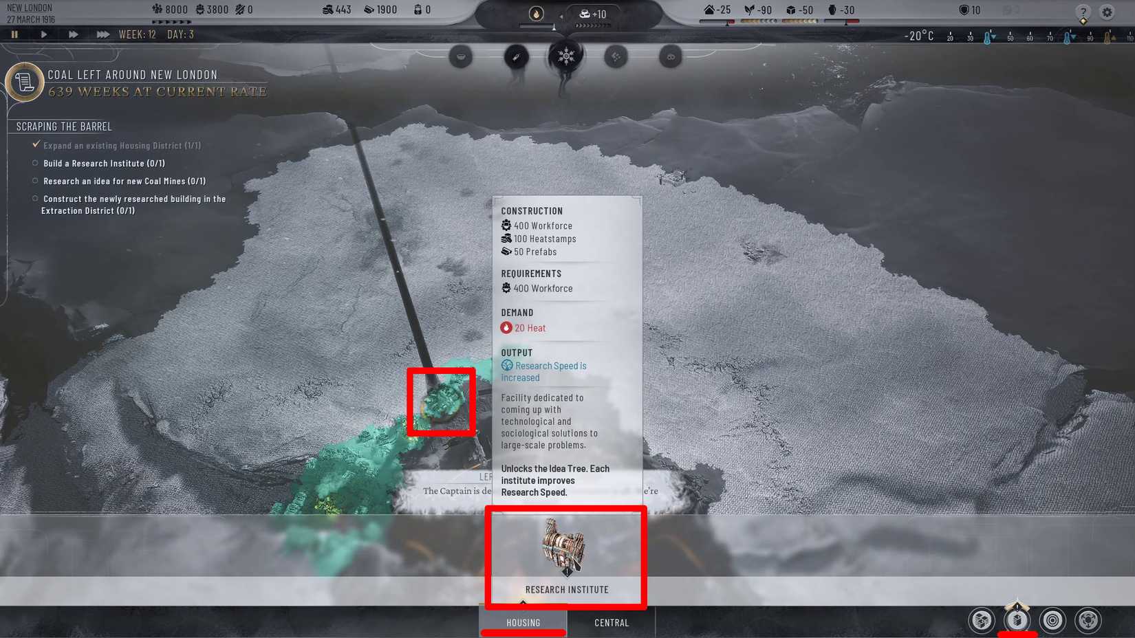 frostpunk 2 research institue build how