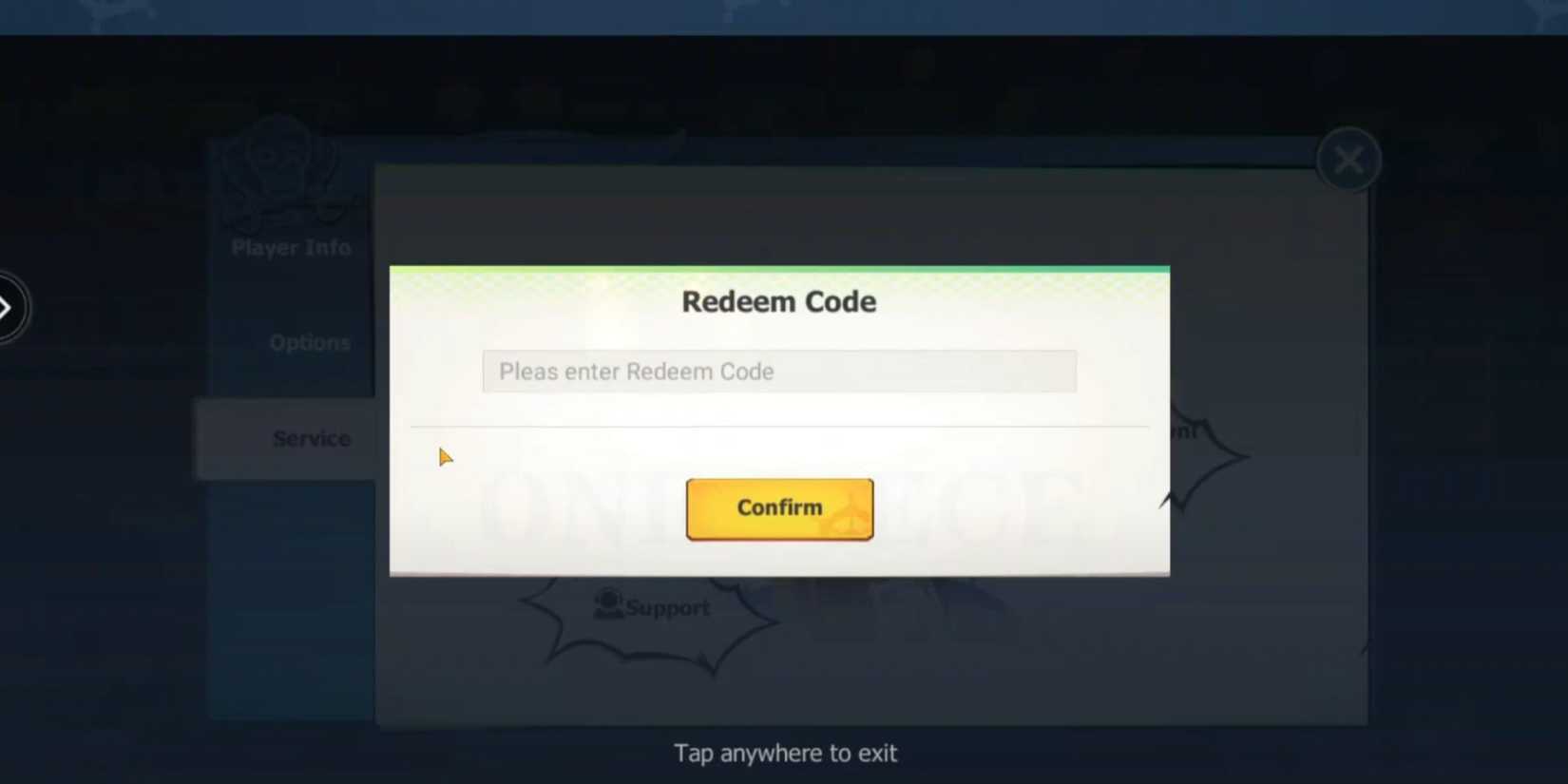 Fruit Of The New World the codes tab