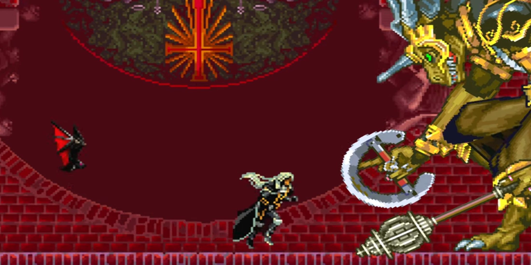 Galamoth boss fight in Castlevania: Symphony of the Night