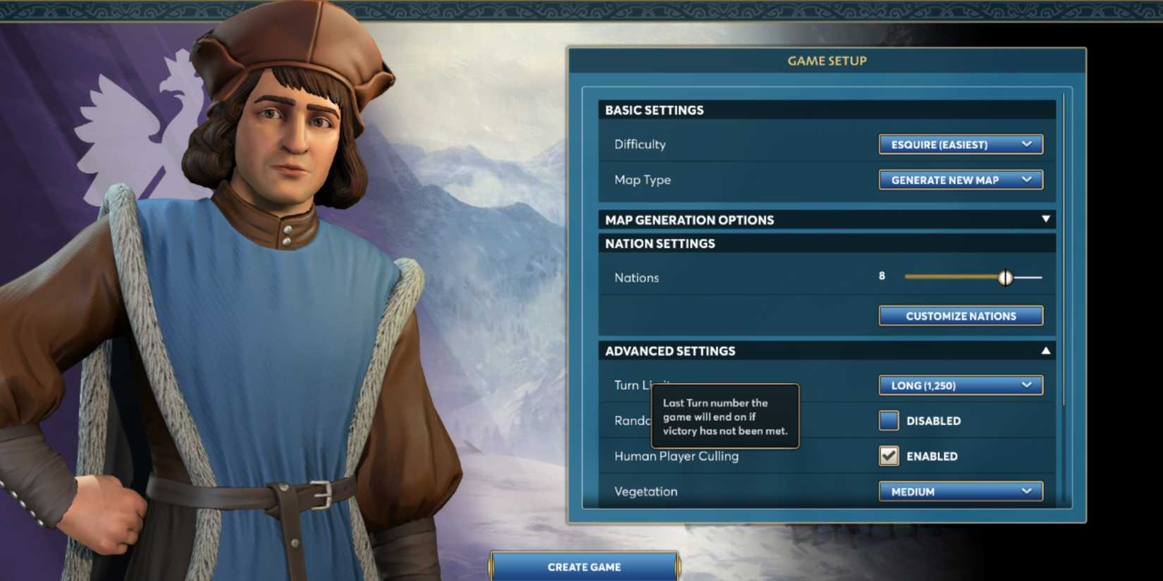 game setup single player ara history untold