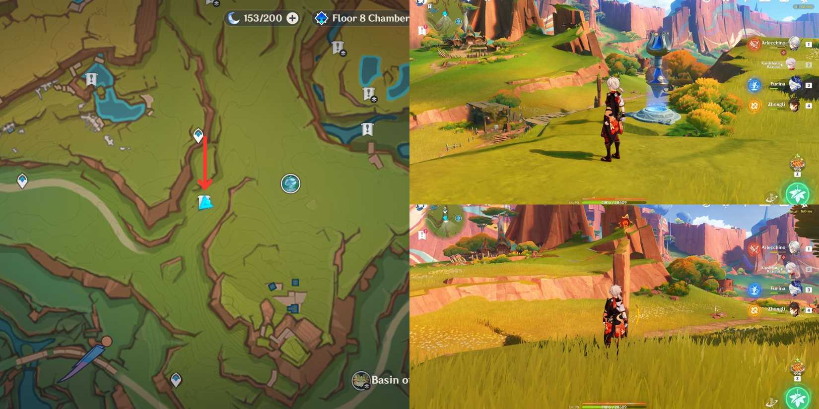 Genshin Impact- Basin of Unnumbered Flames Pyroculus Location 7