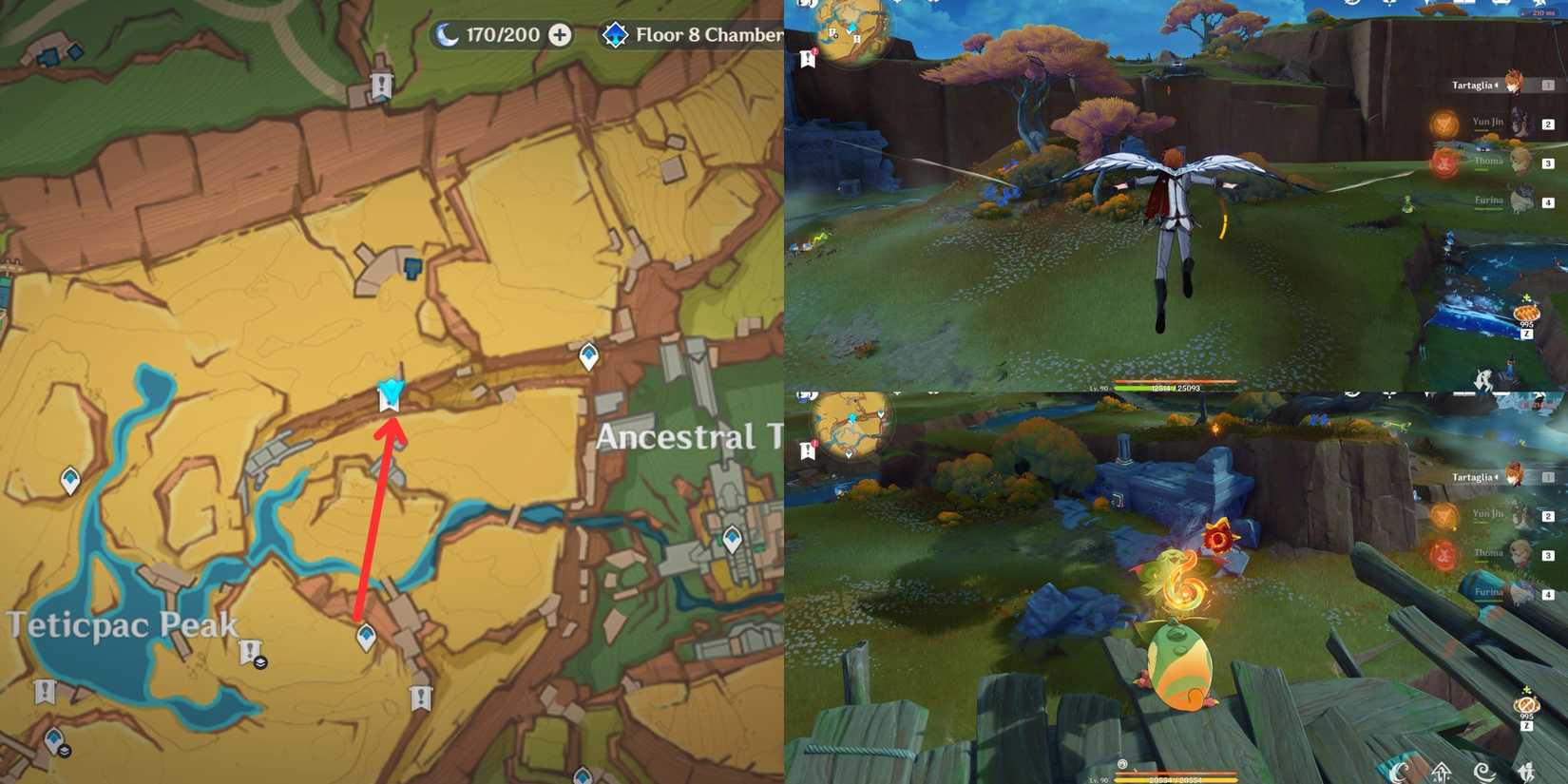 Genshin Impact- Coatepec Mountain Pyroculus Location 9