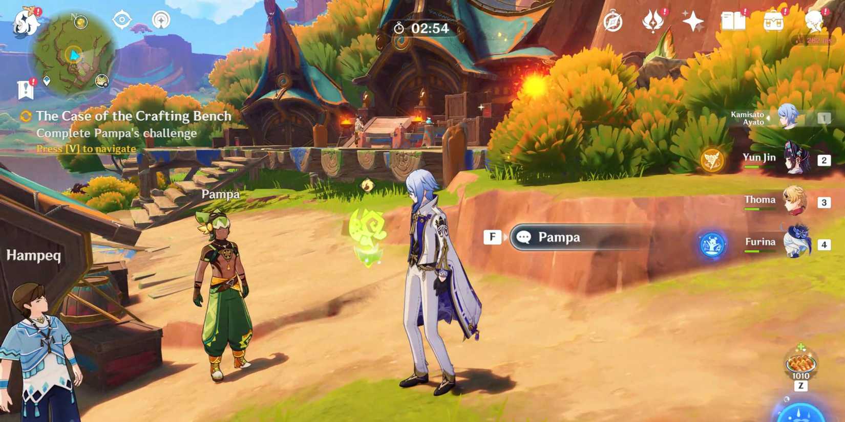 genshin impact- Collect The Pyro Particles Challenge