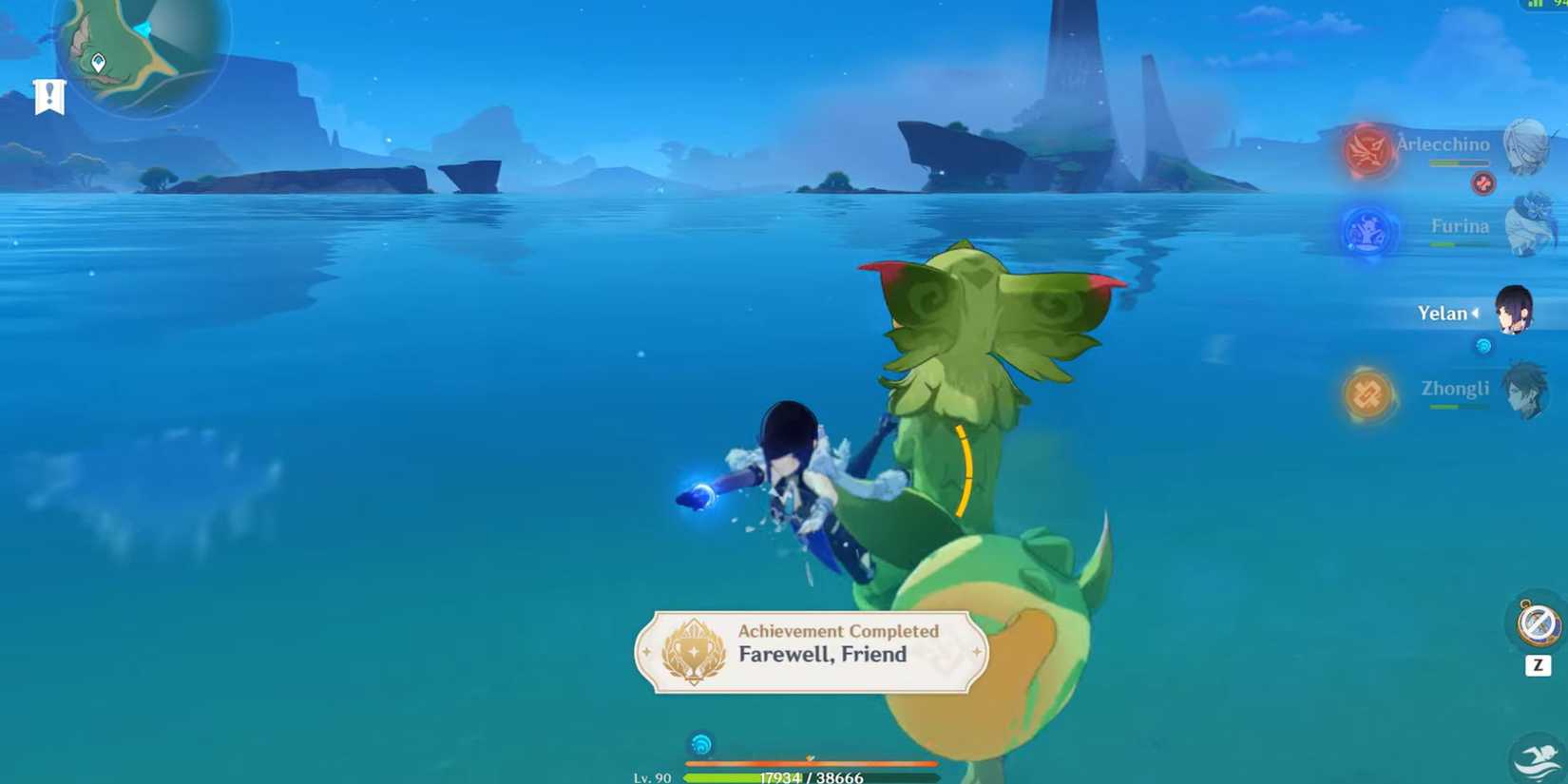 genshin impact- Farewell, Friend achievement