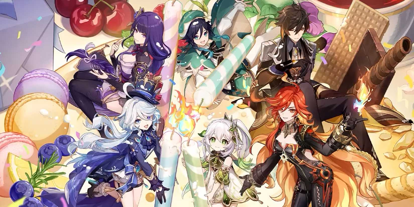 The key visual for Genshin Impact's fourth anniversary.